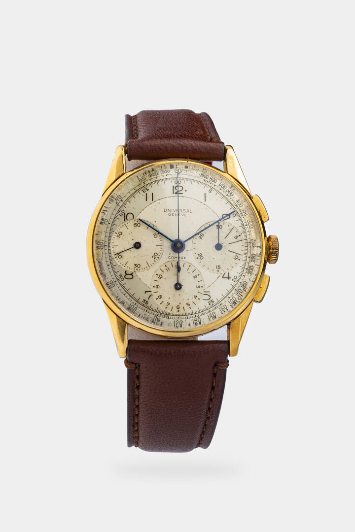 UNIVERSAL GENEVE - Mod. 'Chronograph compax' ref.12510 anni '50