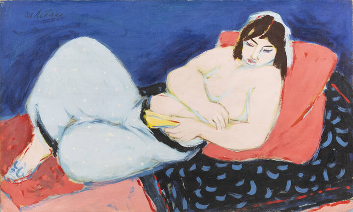 GIULIO DA MILANO - 'Figura femminile distesa' 1971