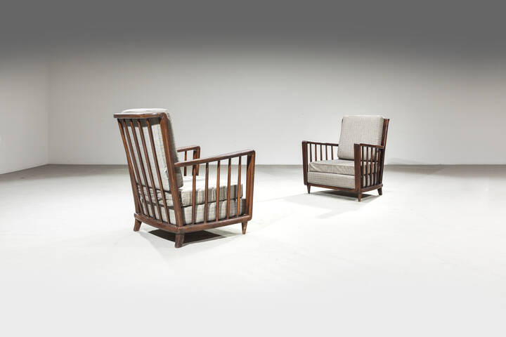 PAOLO BUFFA, nello stile di - Coppia di poltrone 