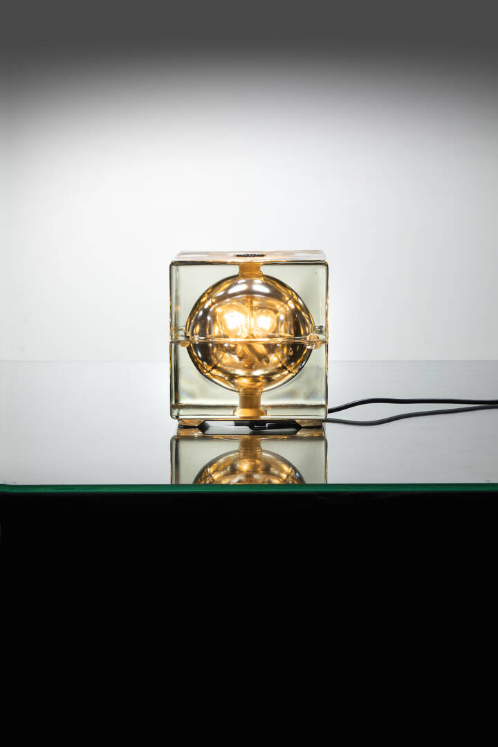 ALESSANDRO MENDINI - Lampada da tavolo mod. Cubosfera