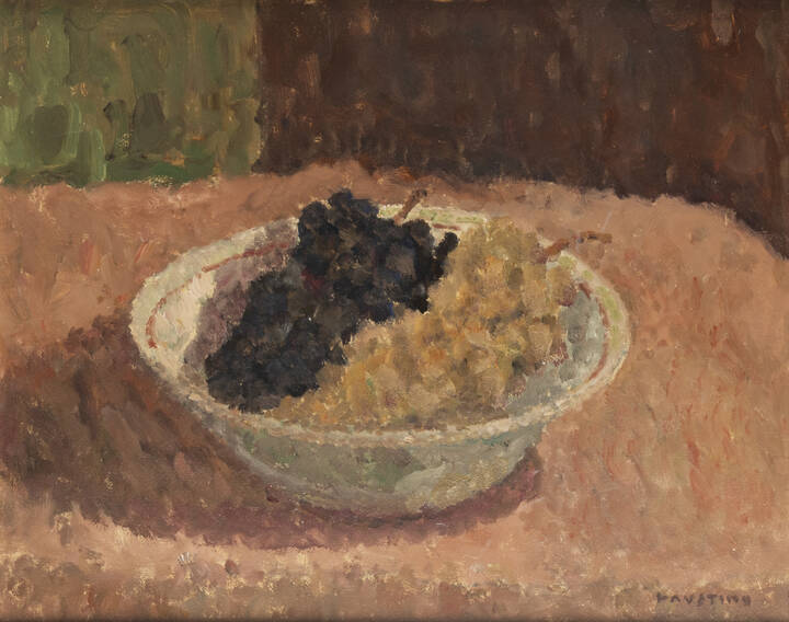 EMANUELE LAUSTINO - 'Grappoli e ciotola bianca' 1979