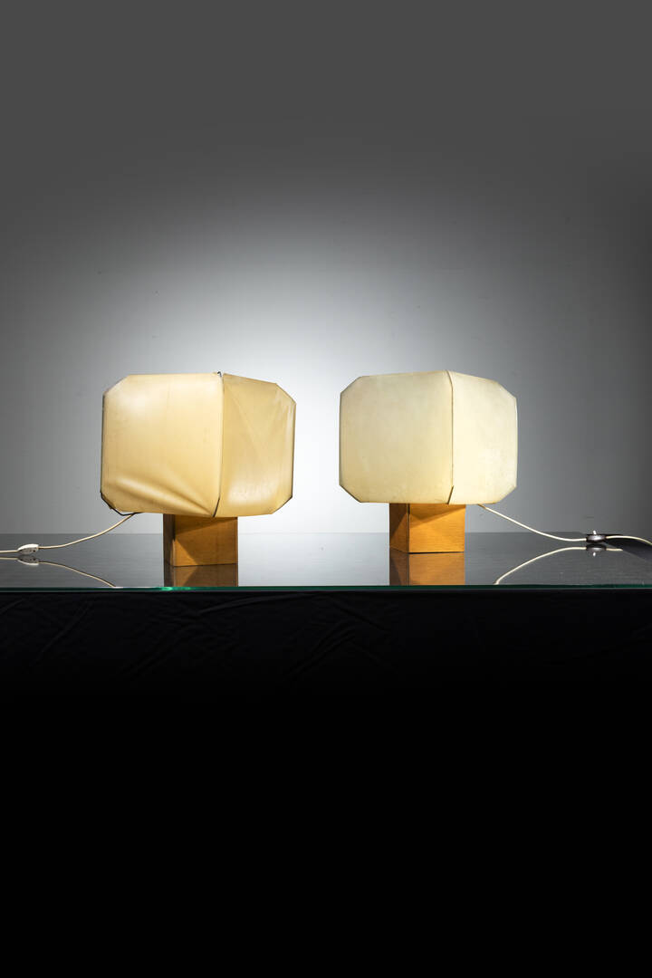 BRUNO MUNARI - Coppia di lampade da tavolo mod. Bali