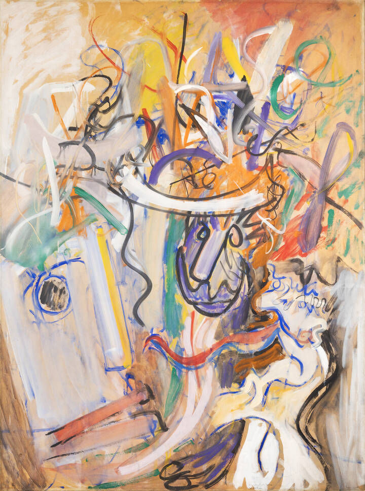 TANCREDI (Parmeggiani) - 'Il mostro che lecca la statua' (1959-1960)