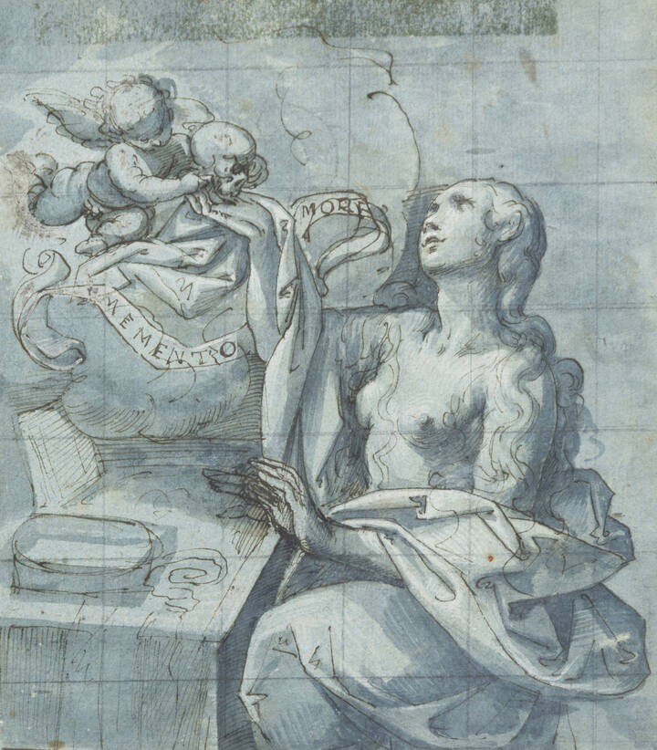PITTORE ANONIMO - 'Studio per Memento mori'