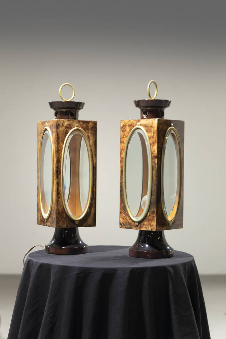 ALDO TURA - Coppia di lampade da tavolo