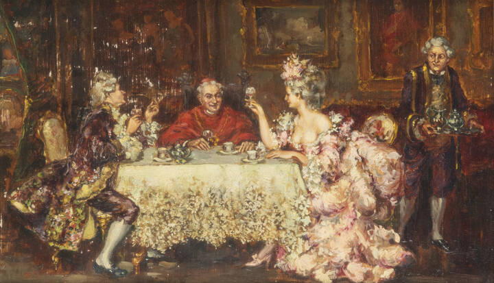 PITTORE ANONIMO - 'Alla tavola'