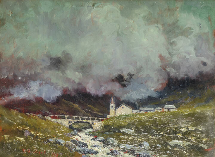 BENEDETTO GHIVARELLO - 'Paesaggio' 1941