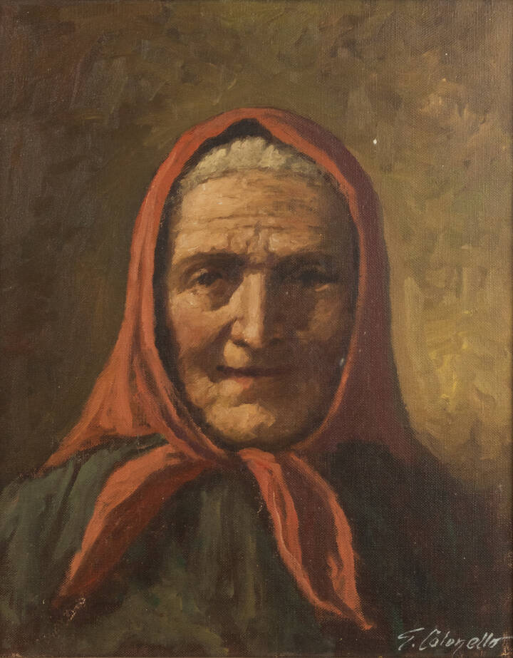 GIUSEPPE COLONELLO - 'Ritratto di anziana'