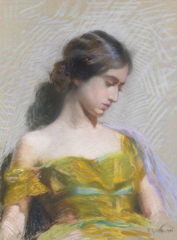 GIOVANNI PAOLO CRIDA - 'Ritratto femminile' 1933