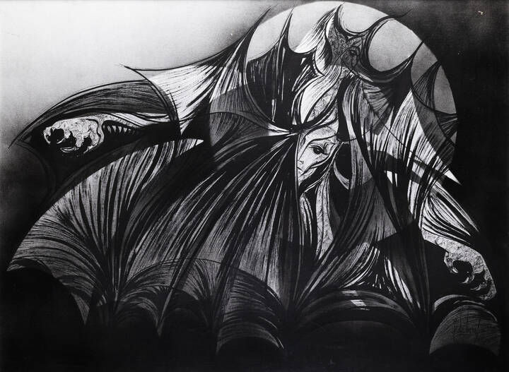 GUIDO DE BONIS - 'Metamorfosi notturna' 1973