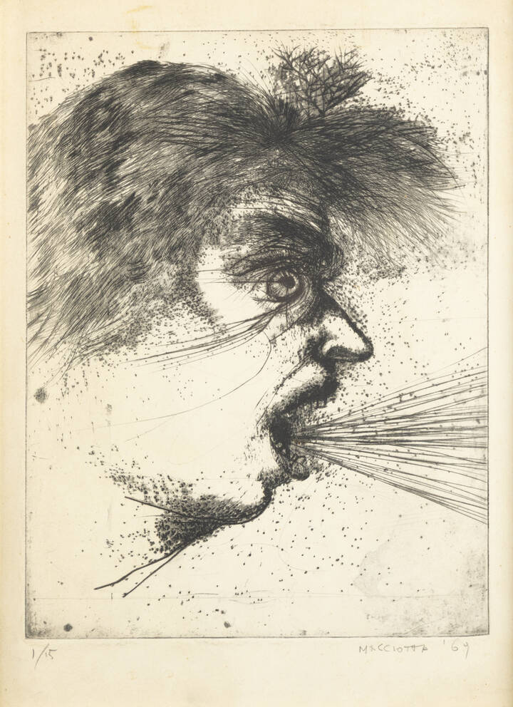 GIOVANNI MACCIOTTA - 'Senza titolo' 1969