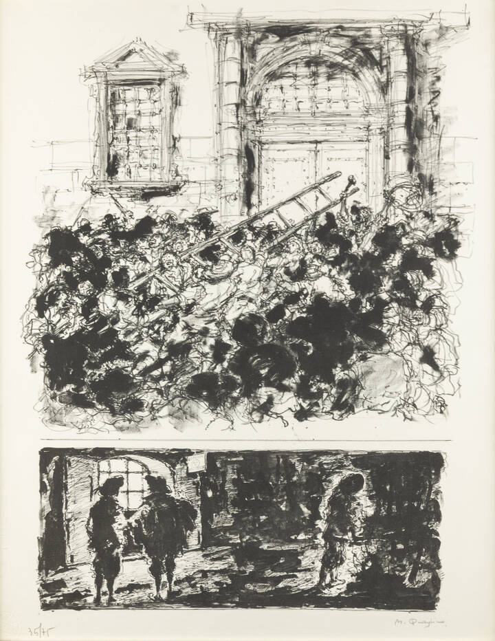 MASSIMO QUAGLINO - 'Tumulto di San Martino (I Promessi Sposi)'