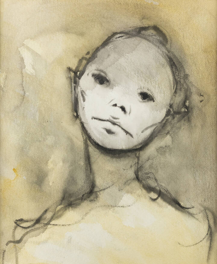 ENRICO COLOMBOTTO ROSSO - 'Volto' 1973