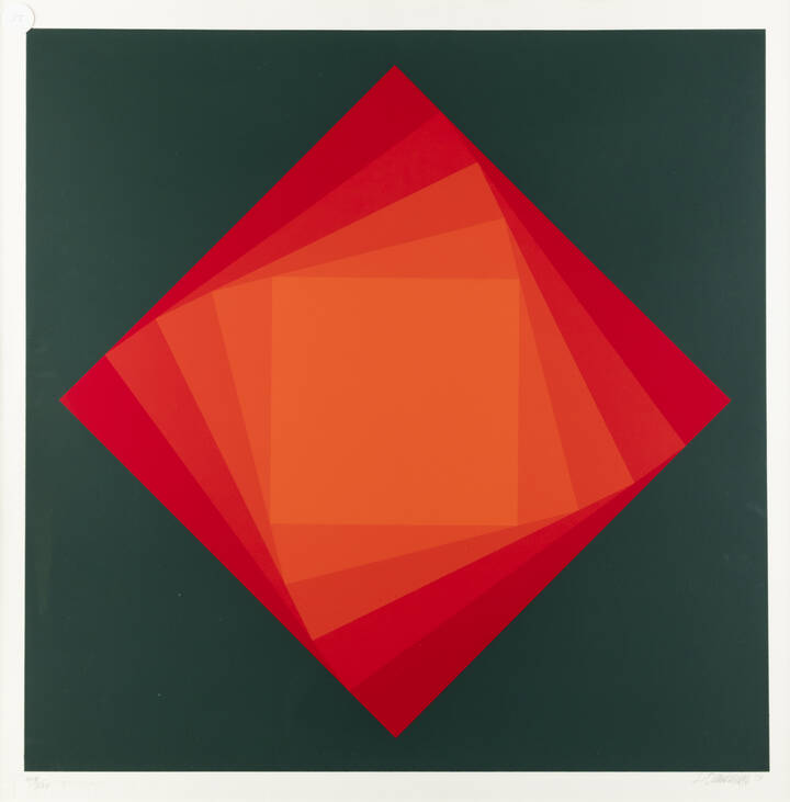 LUITPOLD DOMBERGER - 'Red Turn' 1971