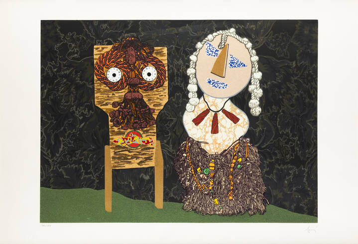 ENRICO BAJ - 'Le couple'