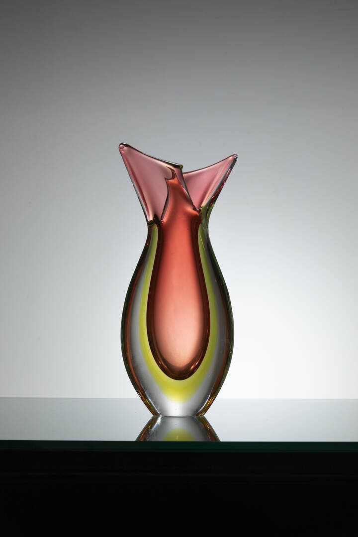 SEGUSO VETRI D'ARTE - Vaso a sezione ovale