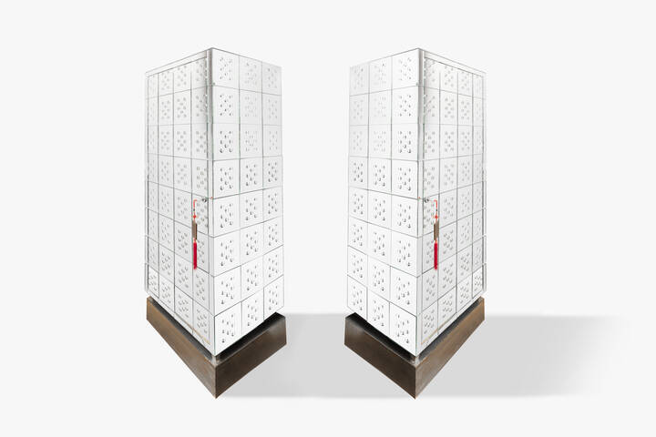 GIO PONTI, nel gusto di - Coppia di mobili contenitori