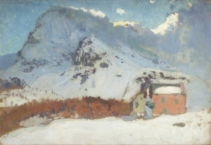 CESARE MAGGI - 'Paesaggio montano' 1913