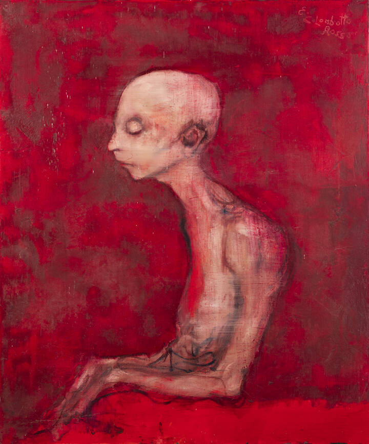 ENRICO COLOMBOTTO ROSSO - 'Figura di profilo'