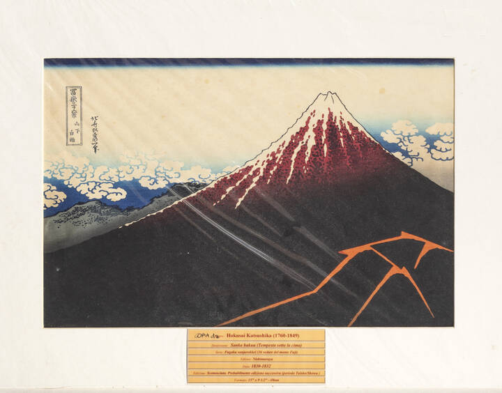 KATSUSHIKA HOKUSAI - 'Sanka hakuu (Tempesta sotto la cima)', 1830-2