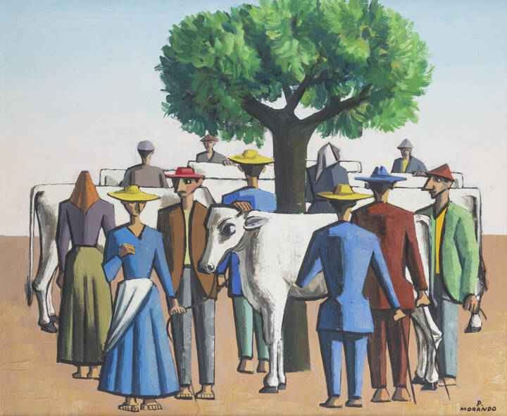 PIETRO MORANDO - 'Pastori sotto l'albero'