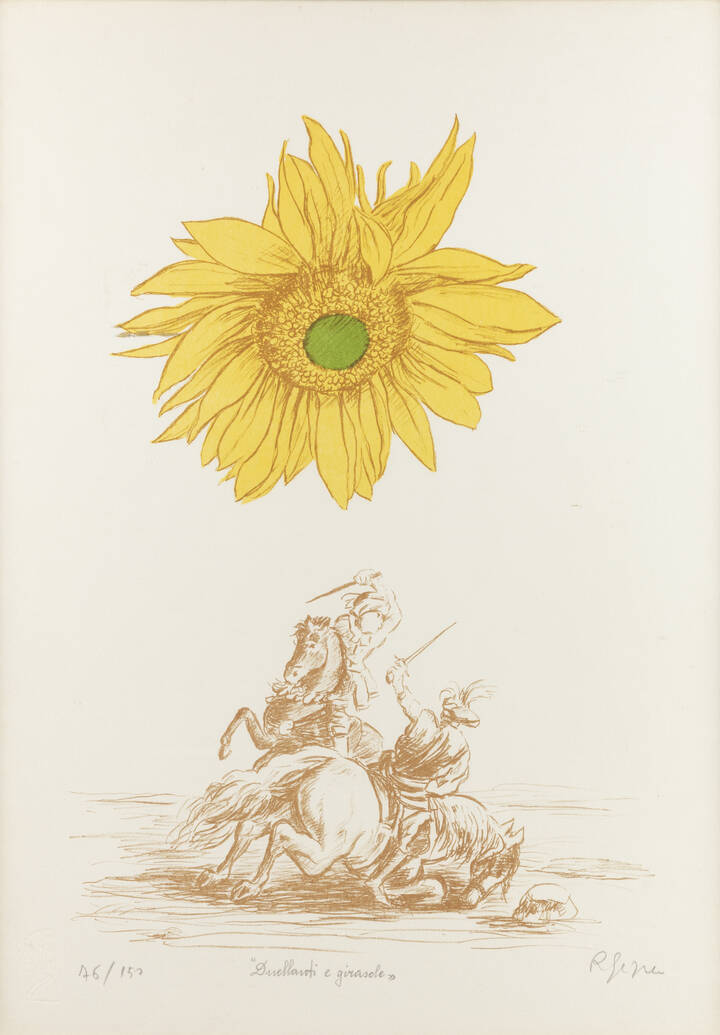 ROMANO GAZZERA - 'Duellanti e girasole'