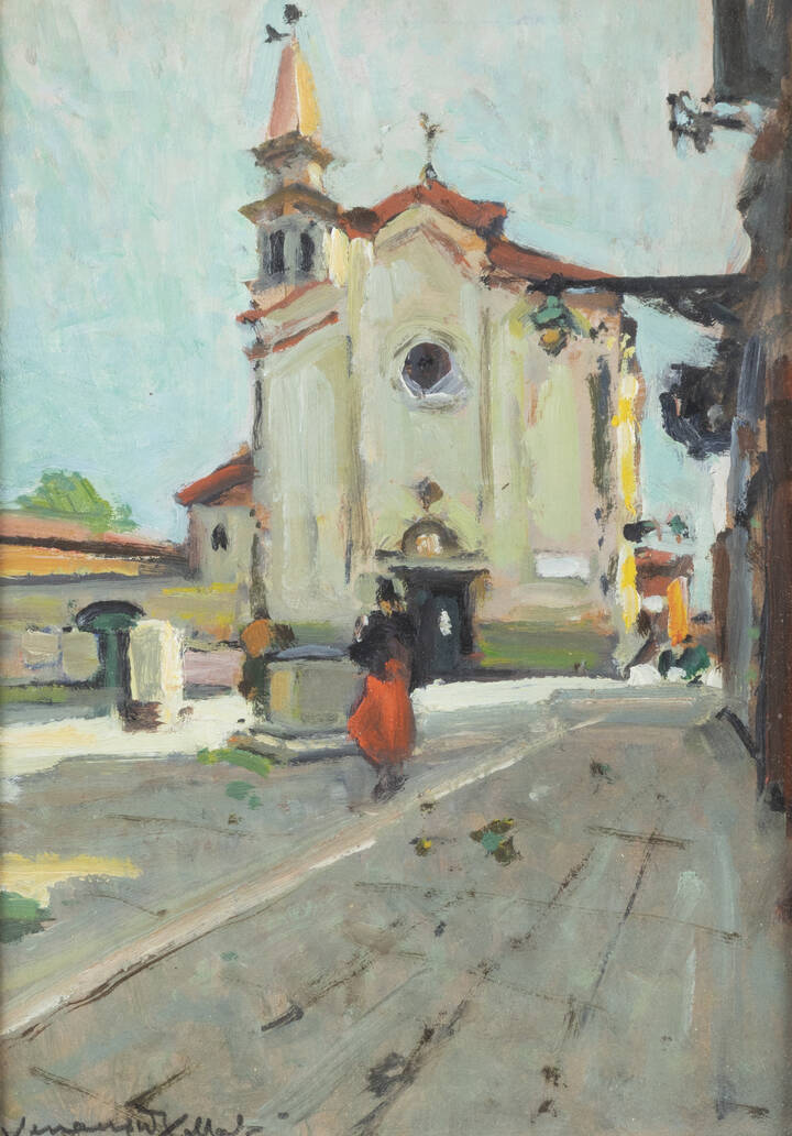 VENANZIO ZOLLA - 'Venezia - Malamocco' 1952