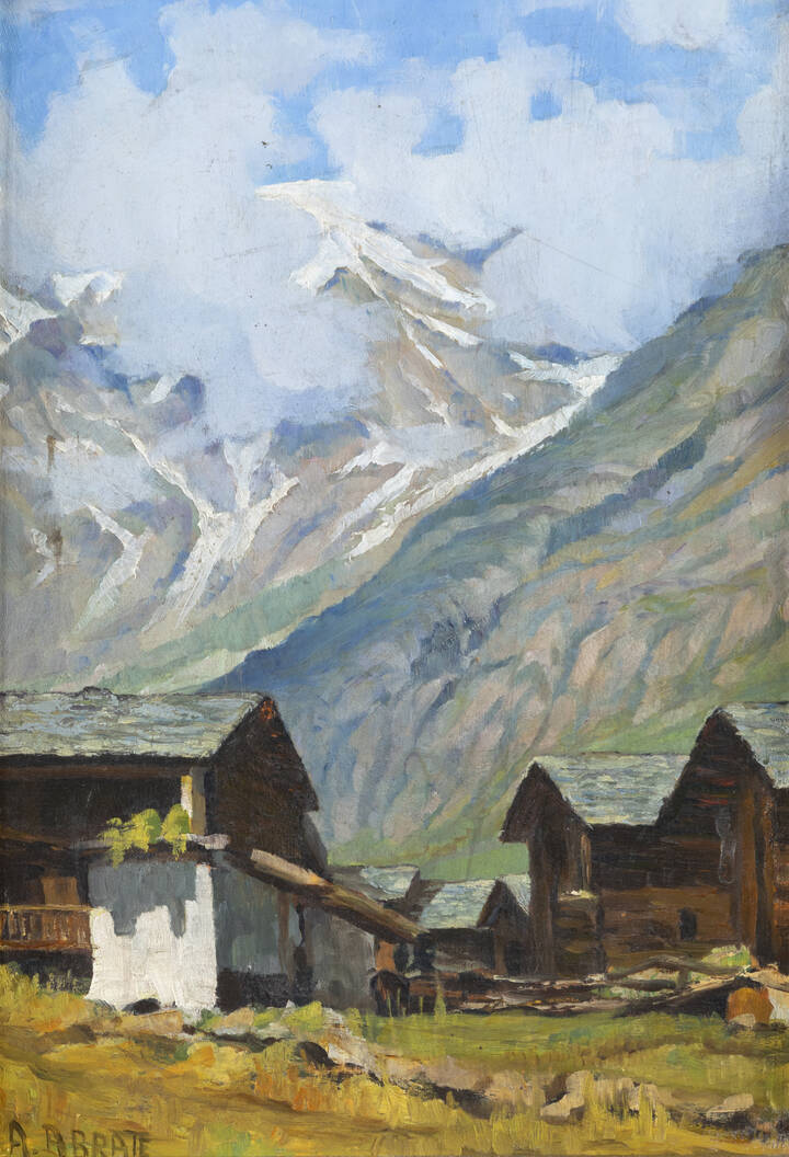 ANGELO ABRATE - 'Paesaggio di montagna' maggio 1925
