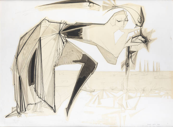 PONTE CORVO (Raffaele Pontecorvo) - 'La donna dai pesci volanti' 1958