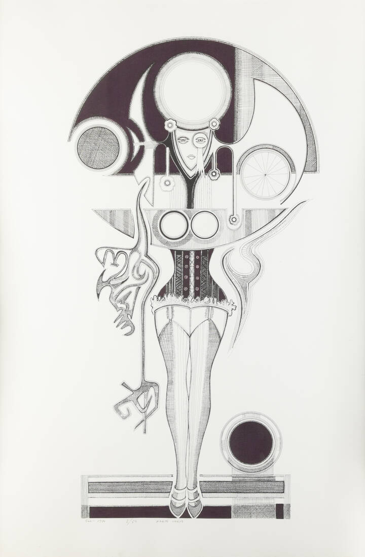 PONTE CORVO (Raffaele Pontecorvo) - 'Senza titolo' 1974