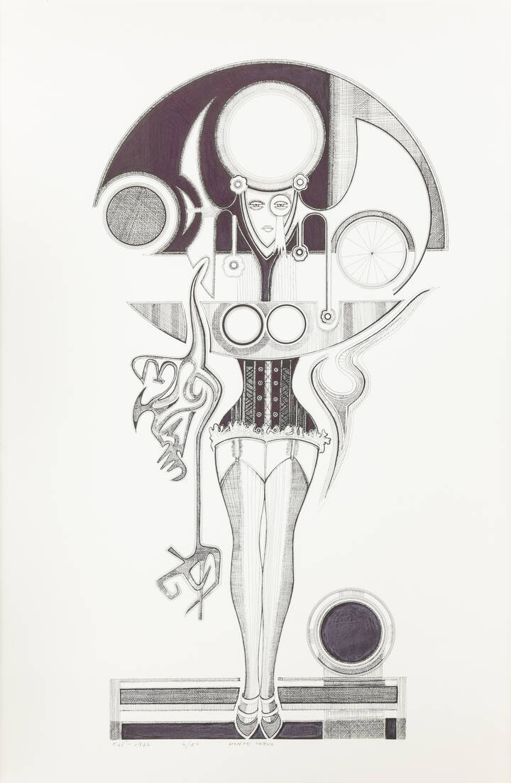 PONTE CORVO (Raffaele Pontecorvo) - 'Senza titolo' 1974