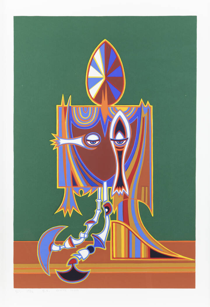 PONTE CORVO (Raffaele Pontecorvo) - 'Senza titolo' 1974