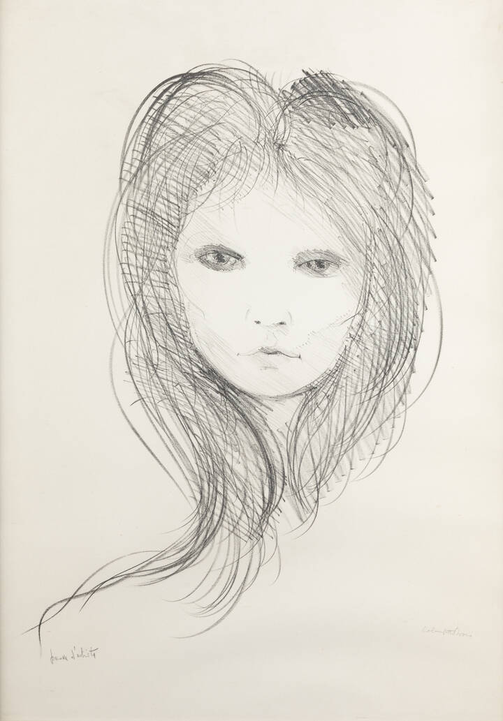 ENRICO COLOMBOTTO ROSSO - 'Volto femminile'