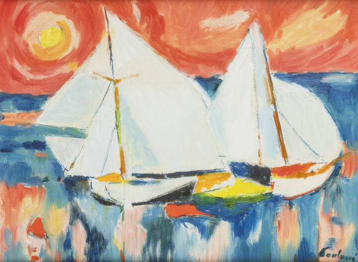 ENRICO PAULUCCI - 'Vele cielo rosso' 1989