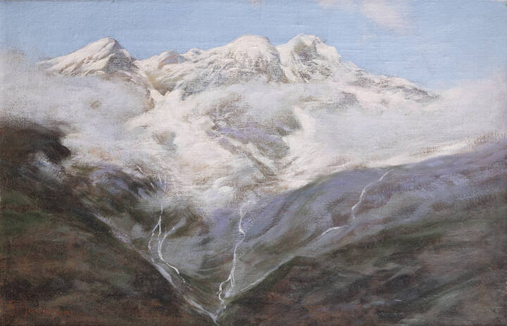 GINO MOSCARDINI - 'Paesaggio montano'