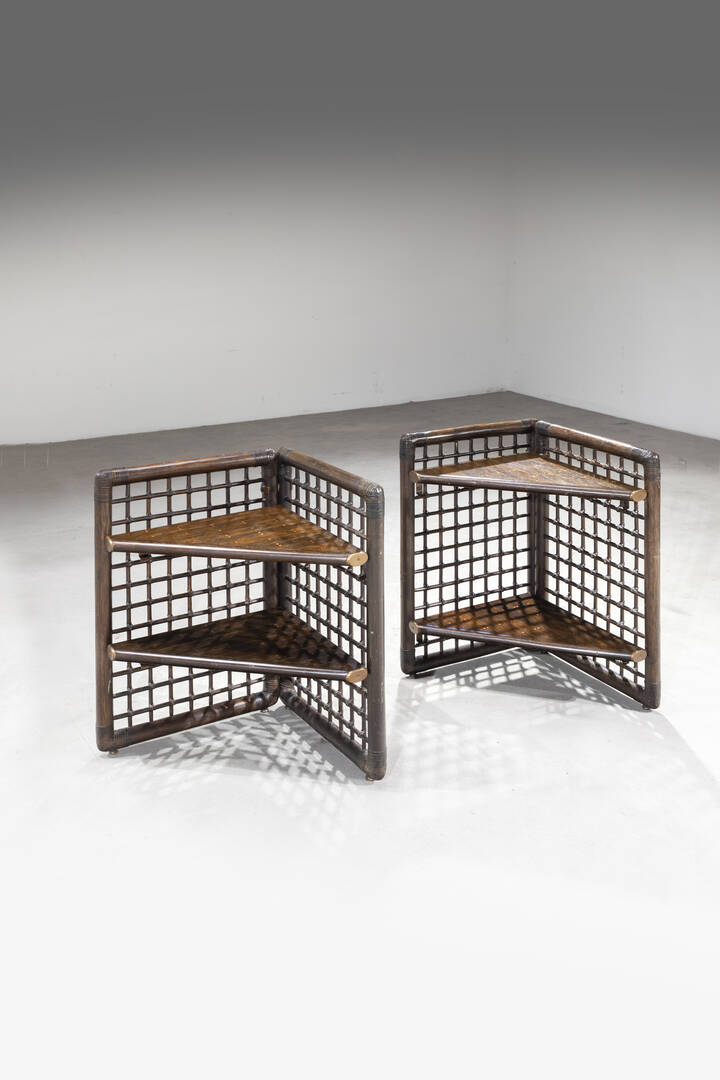 AFRA E TOBIA SCARPA - Coppia di comodini mod. Basilian