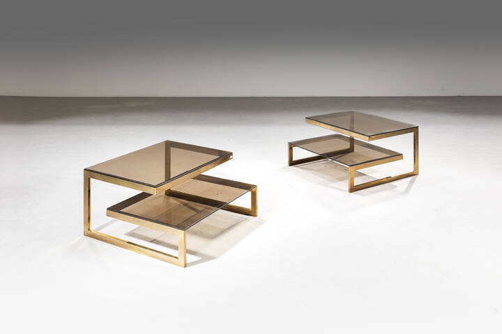 PRODUZIONE ITALIANA - Coppia di tavolini