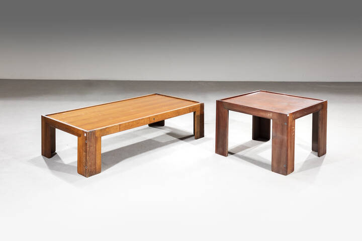 AFRA E TOBIA SCARPA - Coppia di tavolini 