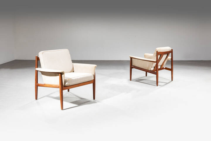 GRETE JALK - Coppia di poltrone mod. 118