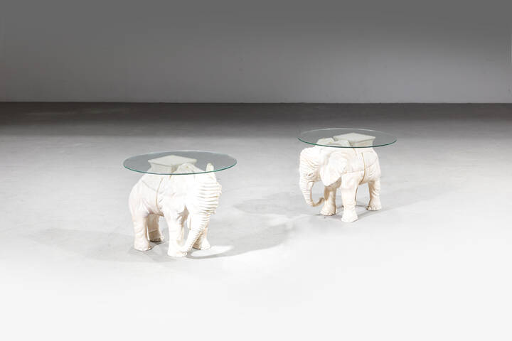 PRODUZIONE ITALIANA - Coppia di tavolini