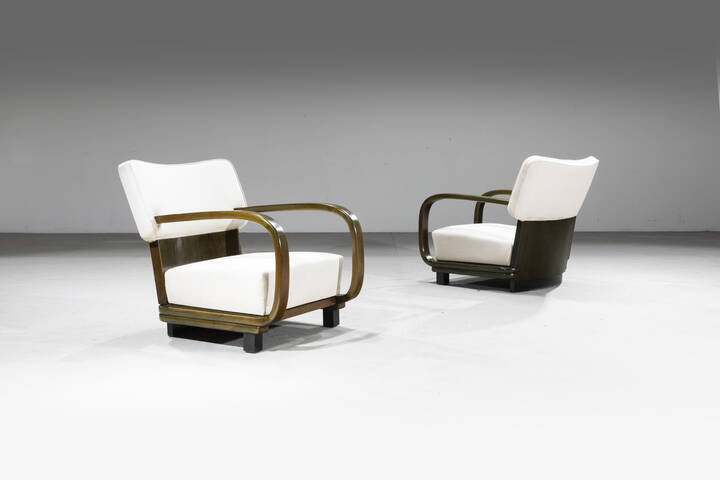 VITTORIO VALABREGA - Coppia di poltrone 