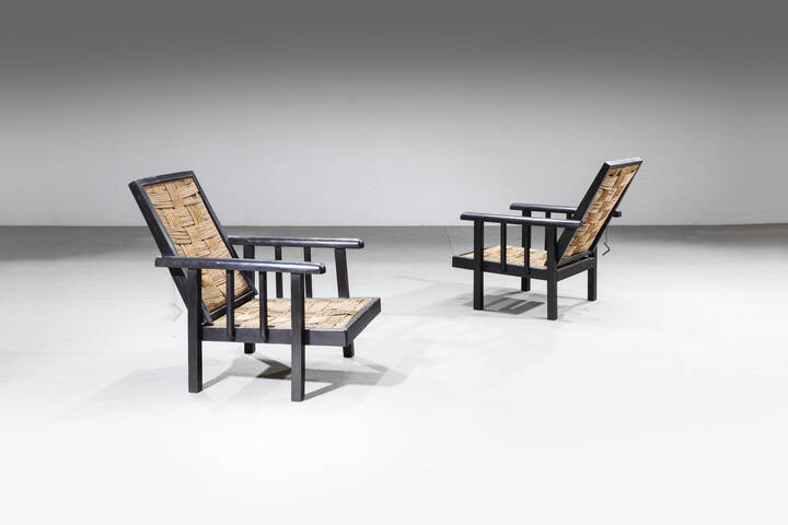 PRODUZIONE ITALIANA - Coppia di poltrone reclinabili 