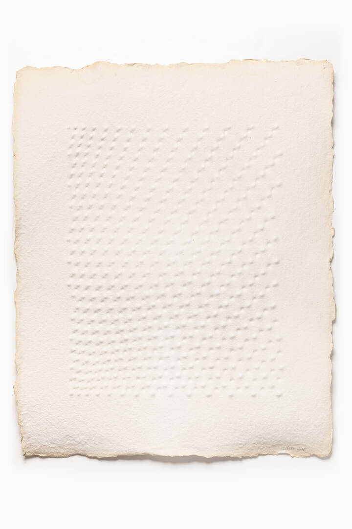 ENRICO CASTELLANI - 'Senza titolo' 1988