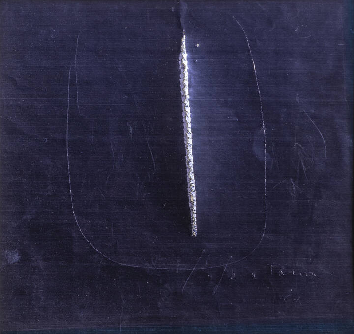 LUCIO FONTANA - 'Concetto spaziale' 1961 