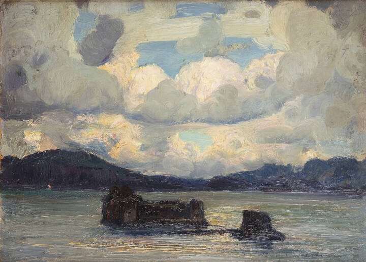 ANDREA TAVERNIER - 'Lago Maggiore-Castello di Cannero'