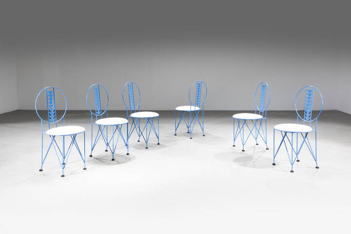 FRANK LLOYD WRIGHT - Sei sedie mod. 603 Midway 2