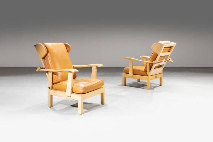 GUSTAVO PULITZER - Coppia di poltrone reclinabili