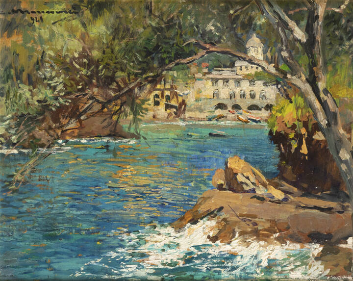 CIPRIANO MANNUCCI - 'Castello dei Doria a Portofino' 1941
