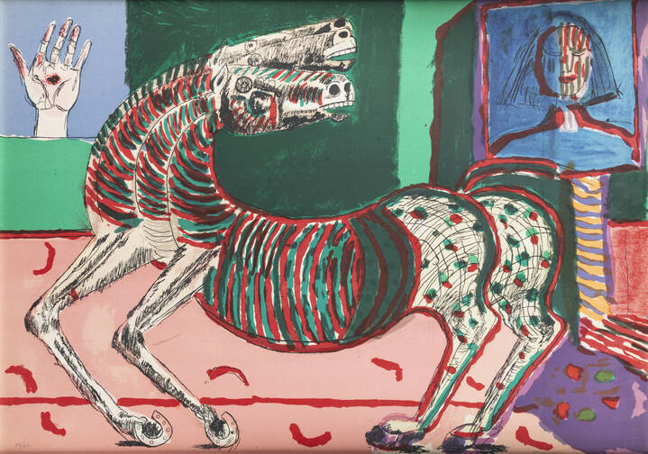 BRUNO CASSINARI - 'Il cavallo', 1977