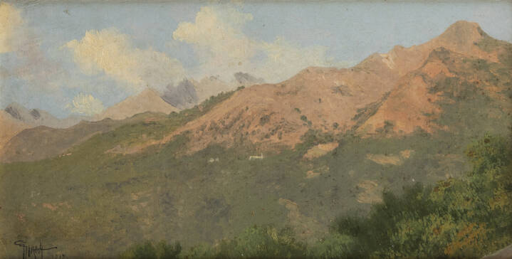 GIUSEPPE GIANI - 'Paesaggio montano' 1919